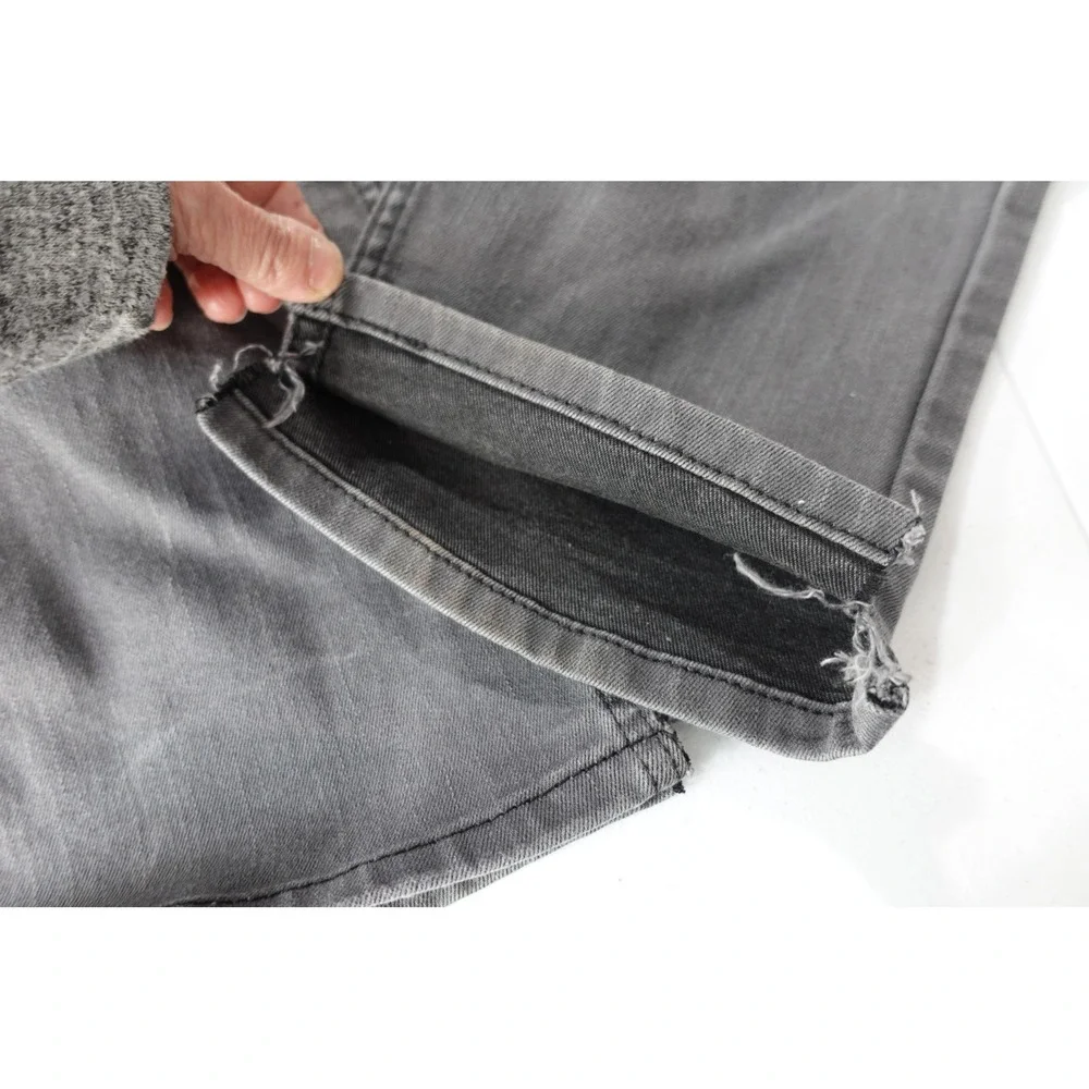 Levis 511 Jeans Mens 38x30 Gray Charcoal Wash Slim Taper Stretch Denim‎ Pants
